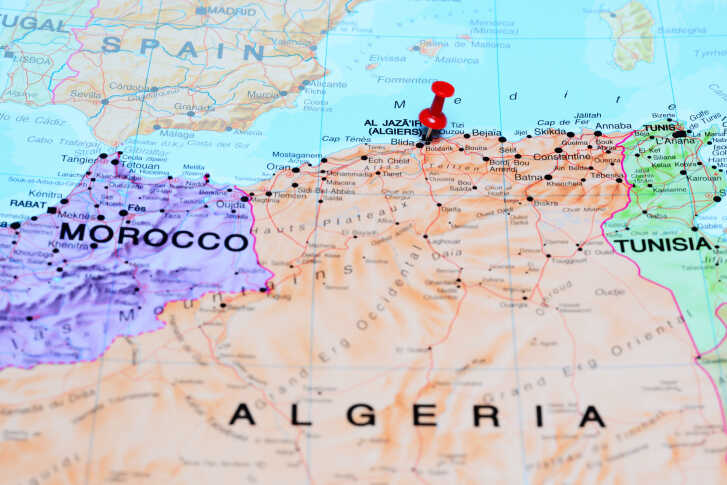 Carte Algerie