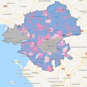 Loire-Atlantique - 100  fibre optique en 2025