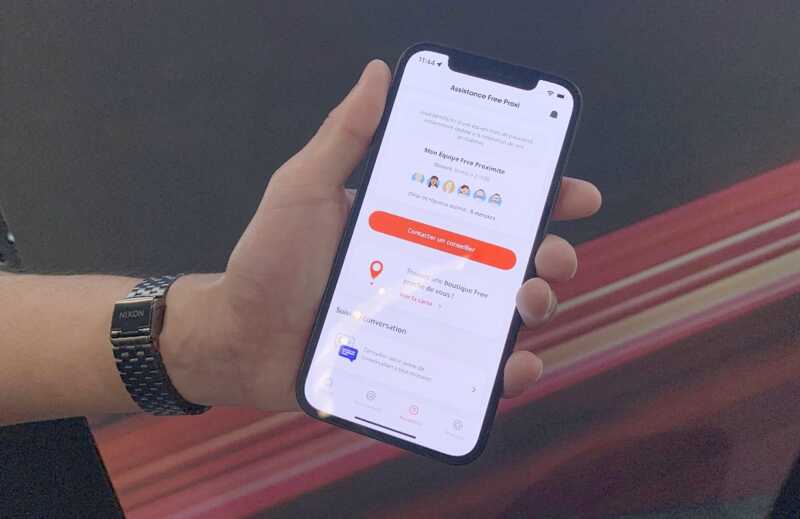 Free propose à ses clients de télécharger des applis gratuites.