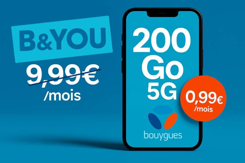 Un nouveau forfait 5G à prix imbattable débarque chez B&YOU.