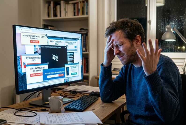 homme exaspéré pubs