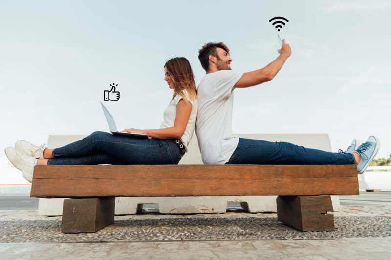Chez SFR, Bouygues Telecom et Orange, il existe le service Internet partout.