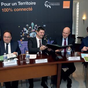Orange signe une convention avec le Departement du Territoire de Belfort