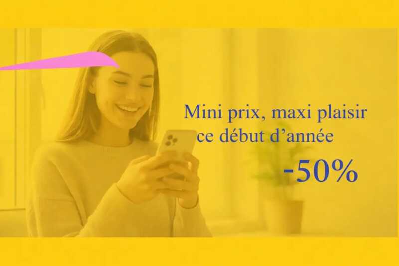 Une remise de 50% sur votre forfait mobile : c'est l'offre imbattable des soldes d'hiver 2026