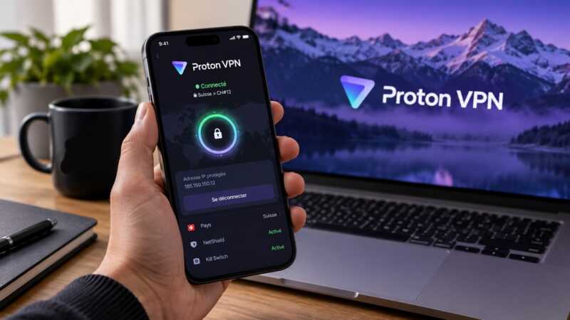Proton VPN sur smartphone et sur ordinateur
