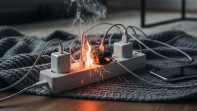 Smartphone, multiprise, sèche-linge : 5 erreurs banales qui multiplient les risques d'incendie chez vous