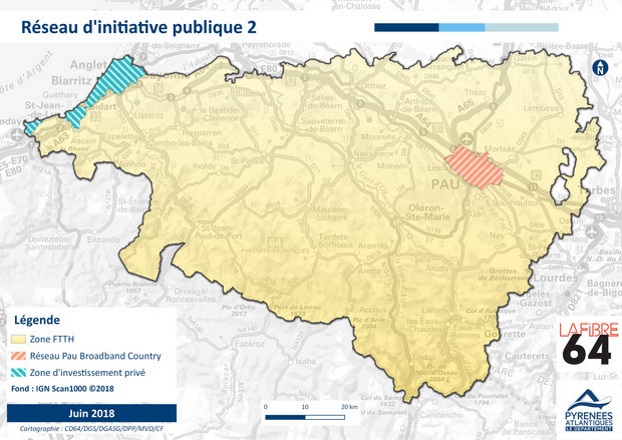 Fibre dans les Pyrénées Atlantiques : la zone d'initiative publique fibrée par SFR