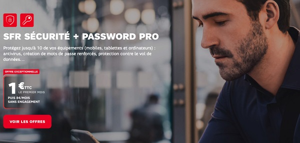 SFR Sécurité + Password Pro est en option sur les offres SFR Pro